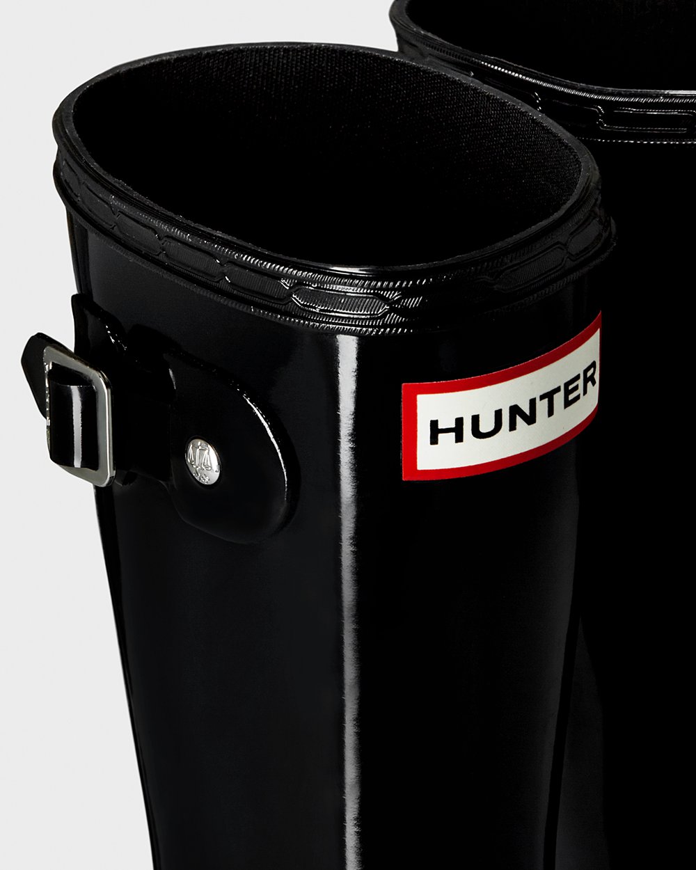 Gummistövlar Barn - Hunter Original Stora Gloss - Svarta - 680395-WQX